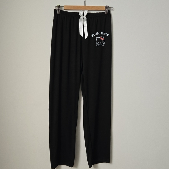 Hello Kitty Pajama Lounge Set 2 Piece Black Womens Small Cute Sanrio - Picture 6 of 10